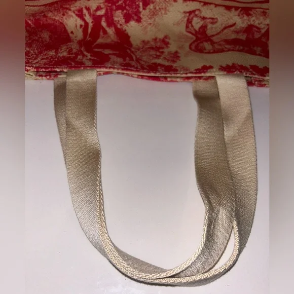 Christian Dior GWP Red Dioriviera Straw Tote Bag - Picture 2 of 10